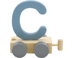 Lettertrein C blauw | * totale trein pas vanaf 3, diverse, wagonnetjes bestellen aub