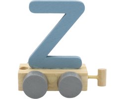 Lettertrein Z blauw | * totale trein pas vanaf 3, diverse, wagonnetjes bestellen aub