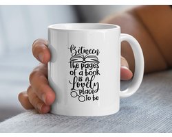 Leuke Boekenmok, Boekenliefhebber Cadeau, Tussen De Pagina's, Boekenwurm Mok, Liefde Lezen Mok, Cadeau Voor Boekenlezers, Lezen Mok