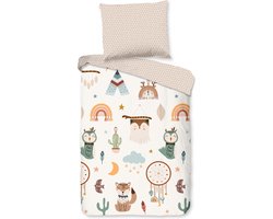 Leuke kids dekbedovertrek Noa - 100x135 (ledikant) - vrolijke uitstraling - hoogwaardige kwaliteit - heerlijk zacht en comfortabel - ademend en huidvriendelijk - ideaal voor de kinderkamer
