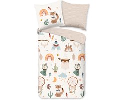 Leuke kids dekbedovertrek Noa - 140x200/220 (eenpersoons) - vrolijke uitstraling - hoogwaardige kwaliteit - heerlijk zacht en comfortabel - ademend en huidvriendelijk - ideaal voor de kinderkamer