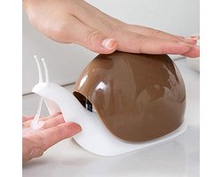 Leuke Slakkenvorm Zeepdispenser - Ideaal voor Keuken en Badkamer - 120 ml - Bruin - Kunststof