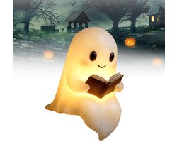 Leuke spook leesboeklamp, Halloween Ghost Night Lamp, Ghost Reading Night Lamp, 3d Led Night Lamp Halloween, gloeiende, Halloween -decoratie, geschikt voor slaapkamerstudie