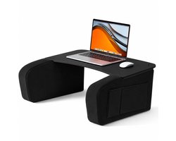 LEVANTU® Bedtafel - Laptoptafel - banktafel - Ontbijttafel - Laptopstandaard - Ergonomish- Zwart