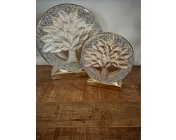 Levensbomen 2 set 34 cm hoog - levensboom - interieurdecoratie - voor binnen - Kerst - Nieuwjaar - geschenk - cadeau - verjaardag
