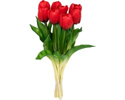 Levensechte Kunsttulpen Set van 8 voor Bruidsboeketten en Woondecoratie