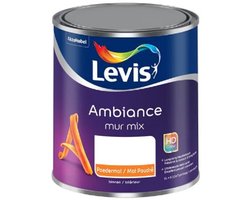 Levis Ambiance Mur Poedermat - Hoog kwalitatieve ultra matte acrylverf - Voor muren, plafonds, houten meubels .... - 1 L - 1370 Leem