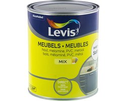 Levis Meubels - hout, melamine, PVC, metaal - Wit 0001 Satin 1L