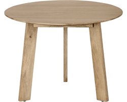 Lewis & Loft Eettafel Lien - FSC®-gecertificeerd mangohout - Rond - ø105 cm - Naturel