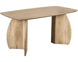 Lewis & Loft Eettafel Lon - Deens ovaal - FSC®-gecertificeerd mangohout - 160x80 cm - Naturel