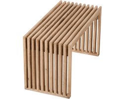 Lewis & Loft Halbankje Lexi - Schoenenbank -73x35x43cm - FSC® gecertificeerd mangohout - Klein -Naturel