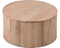 Lewis & Loft Salontafel Lonne - FSC®-gecertificeerd mangohout – Rond ⌀70– Naturel