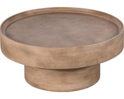 Lewis & Loft Salontafel Luus - FSC®-gecertificeerd mangohout - Rond ⌀80 cm - Mat bruin