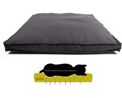 Lex en Max ORTHOPEDISCH HONDENKUSSEN BOXBED MARSEILLE 140X120cm GREY