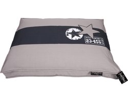 Lex & Max Band Ster - Hondenkussen - Boxbed - Kiezel - 90x65x9cm