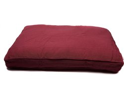 Lex & Max Hondenkussen Alexander Bordeaux Rood - Boxbed - 90 x 65cm