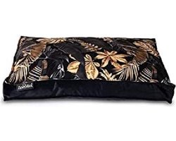 Lex & Max Hondenkussenhoes Dubai 90 X 65 Cm Zwart/goud