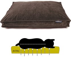 Lex & Max Royal Velvet - Orthopedisch - Hondenkussen - Boxbed - 75x50cm - Bruin