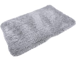Lex & max shaggy - benchmat - 78x55cm - Grijs