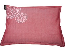 Lex & Max Visgraat - Hondenkussen - Rechthoek - Rood - 100x70cm