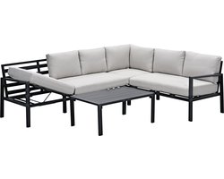 Lexington loungeset - rechts - carbon black - desert sand