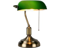 Lexium Bankierslamp - Notarislamp - Notarislamp groen - Bureaulamp groen - Bankierslamp groen - Notarislamp bankierslamp