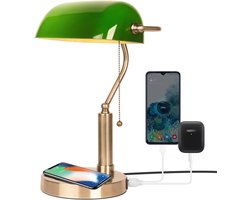 Lexium Bankierslamp - Notarislamp - Notarislamp groen - Bureaulamp groen - Bankierslamp groen - Notarislamp bankierslamp