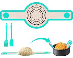 Lexium Zuurdesem starter set - Broodbakaccessoires Zuurdesemglas - Fermenteren - Rijsmand voor Broodbakken Set - Rijsmandje Rond