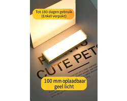Lexorion SmartSense - LED Wandlamp 100mm – Set van 2 – Kastverlichting - Bewegingssensor - Oplaadbaar via USB - Warm Licht - Draadloos - Nachtlamp voor Binnengebruik