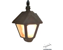 Lexorion Solar Wandlamp - Buitenverlichting - Solar Tuinverlichting - Warm Wit - Buiten op Zonne Energie - Sfeerverlichting - IP65 Weerbestendig - LED Lampjes Tuin Wandlampen