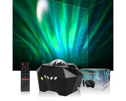 Lexorion - Sterrenhemel projector en Luidspreker - Bluetooh Sterrenhemel lamp - Sterren hemel projector - Cadeau voor Kinderen, Mannen, Vrouwen, Baby - Noorden lichten - Nachtlamp - Sfeerlamp - Discolamp - Zwart