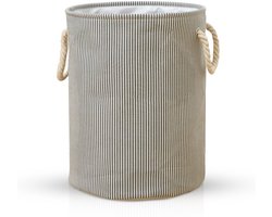 Lexorion - Wasmand - Wasmand Inklapbaar - Opvouwbare Wasmanden - 35 cm x 40 cm – Stijlvolle en Ruimtebesparende Wasmand voor Optimale Wasorganisatie - Engelse Stijl Wasmanden