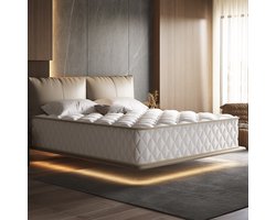 Lexzurn Matras 80x200 cm - 22cm - Pocketvering Matras - 7-Zones - Orthopedisch - Afritsbaar en wasbaar hoeslaken - Anti-Allergie - Traagschuim - Gemiddelde Stevigheid