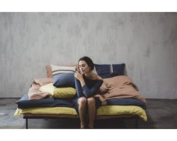 Libeco Linnen Dekbedovertrek - Madison - Cinnamon - 200x210cm