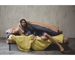 Libeco Linnen Dekbedovertrek - Madison - Navy - 200x210cm