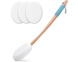 Lichaamsborstel Set - Rugborstel - Badborstel - Rug Scrubber - Huidborstel - Massage - Badborstel rugborstel lange steel - bad & doucheaccesoires - Back Cream Applicator Bodylotion-applicator - Het voelt alsof je gemasseerd wordt