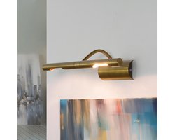 Licht-Erlebnisse - Bilderleuchte - Wandlamp - G9 - van - Metaal - in - Messing antik - Wandlamp