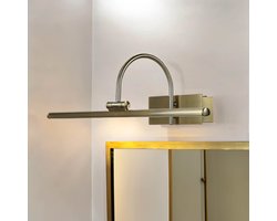 Licht-Erlebnisse - Gwendi - LED - Wandlamp - 3000K - 420lm - van - metaal aluminium - in - Rommelig antiek - Wandlamp