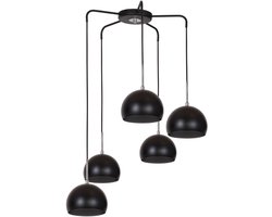 Licht-Erlebnisse - Hayden - Hanglamp - E27 - van - Metaal - in - Zwart