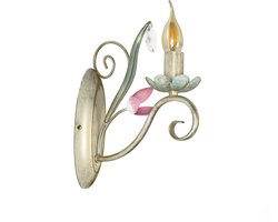 Licht-Erlebnisse - Luce - Wandlamp - E14 - van - Metaal glas - in - Wit roze groen