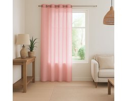 Licht transparant met linnen look