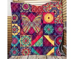 Lichte Gewatteerde Bedsprei - Dekbed Laken voor Eenpersoons en Tweepersoons Bedden