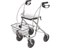 Lichte Rollator voor Binnen en Buiten - 8,3 kg, Ergonomische Rem en Handgrepen
