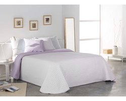 Lichte sprei - Dekbedovertrek - Slaapkamer decoratie - Gemaakt van gerecycled materiaal - 250 x 270 cm - Roze