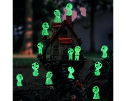 lichtgevende bunelfen 20 stuks - miniatuurfiguren van geesten - unieke tuindecoratie - sfeervolle verlichting - Vemera