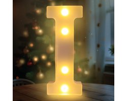 Lichtgevende Letter - LED Verlichting - Feestelijke Decoratie - Creëer Eigen Teksten - 22 cm Hoog - Wit