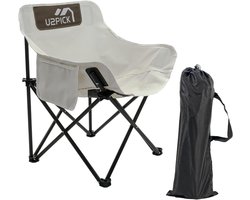 Lichtgewicht Opvouwbare Maanstoel voor Camping en Buiten met Bekerhouder