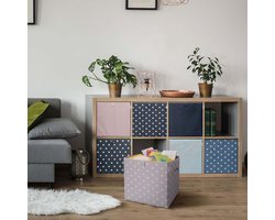 Lichtgrijze opbergbox, compatibel met het IKEA KALLAX Lifeney rek