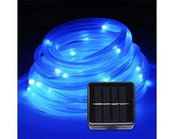Lichtslang - 5 Meter - Zonne-energie - Blauw - Voor buiten - Tuinverlichting - Solar Verlichting