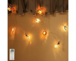 Lichtslinger kinderkamer - Sfeerverlichting kinderkamer - Decoratie - LED lichtslinger - Slaapkamer - Kinderkamer verlichting - Nachtlampje - Feestverlichting - Baby kamer - Meisje jongen